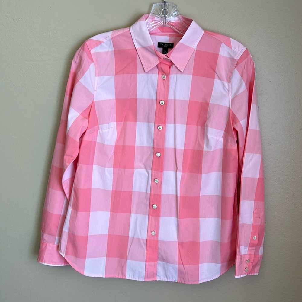 Talbots Long Sleeve Button Down Shirt Size SP - Picture 3 of 8